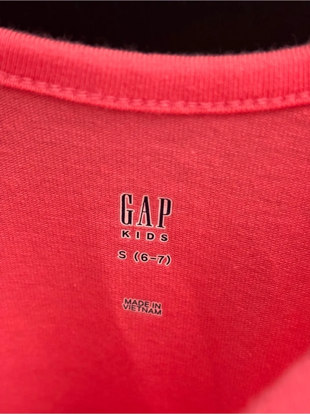 GAP Girls Coral Pink Short Sleeve Fit-and-Flare Dress